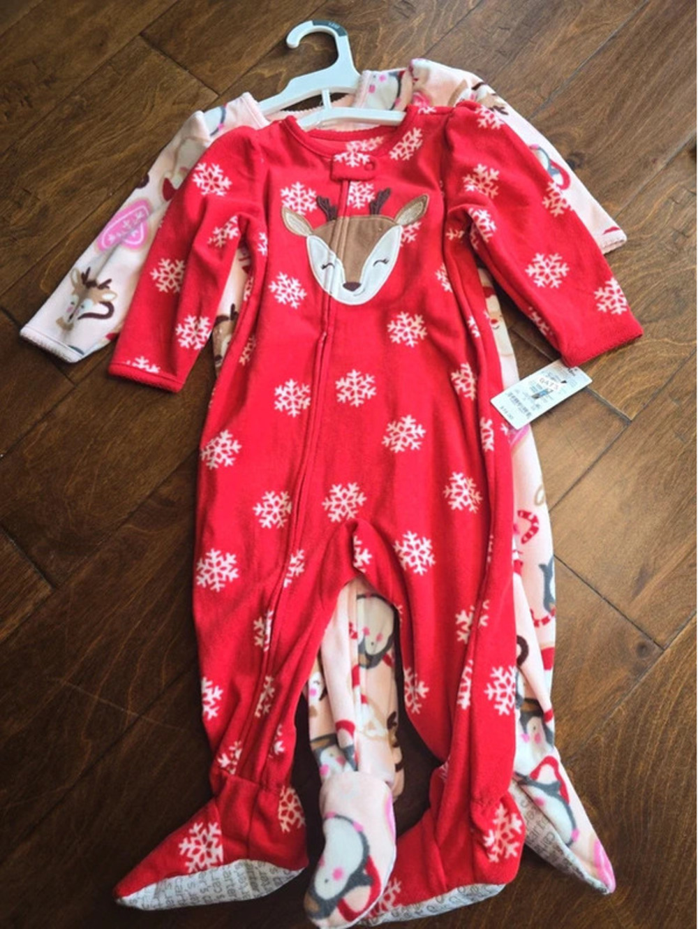 12m brand new fleece, christmas pajamas from carter's item, 473G8